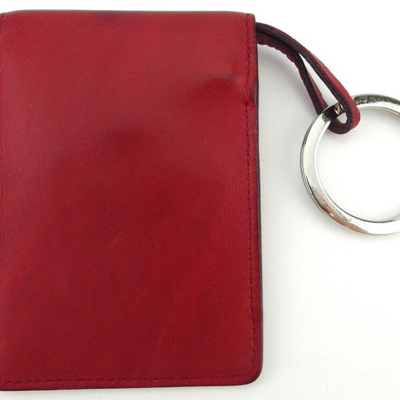 Auth SAINT LAURENT key case logo button Leather - Picture 7 of 9